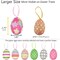 12pcs New Colorful Paper Mache Foam Egg Hanging Ornaments Easter Tree Christmas Decoration